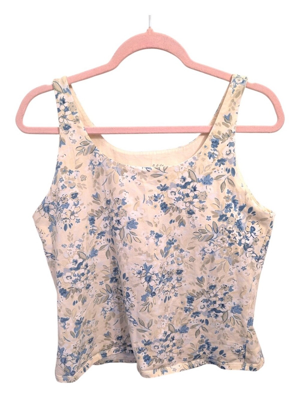 J. Jill Yellow Floral Shelf Bra Tank Size XL